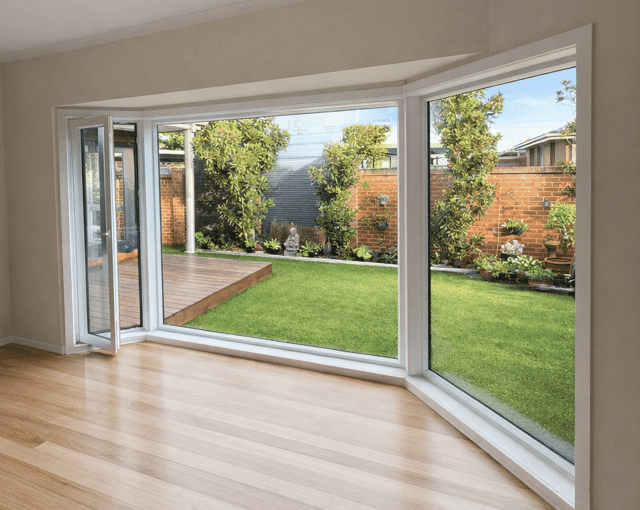 Deceuninck uPVC double glazed windows installed in a Carnegie Melbourne home by Windows Republic