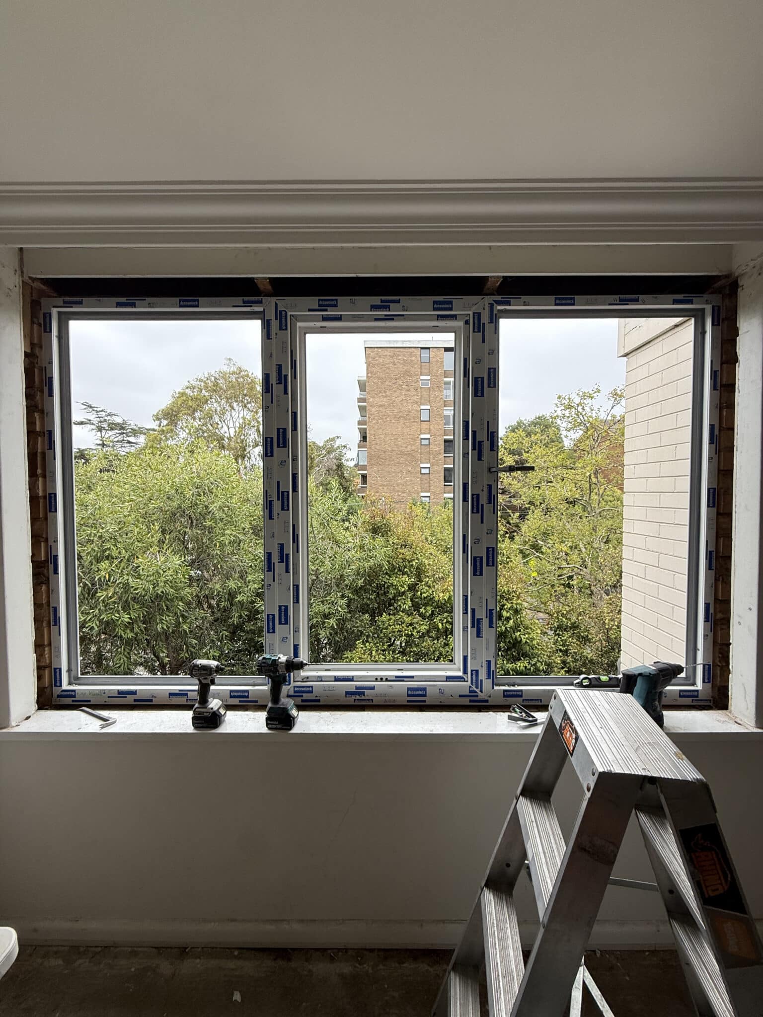 Soundproof triple glazed windows with acoustic glass installed in South Yarra apartment for noise reduction