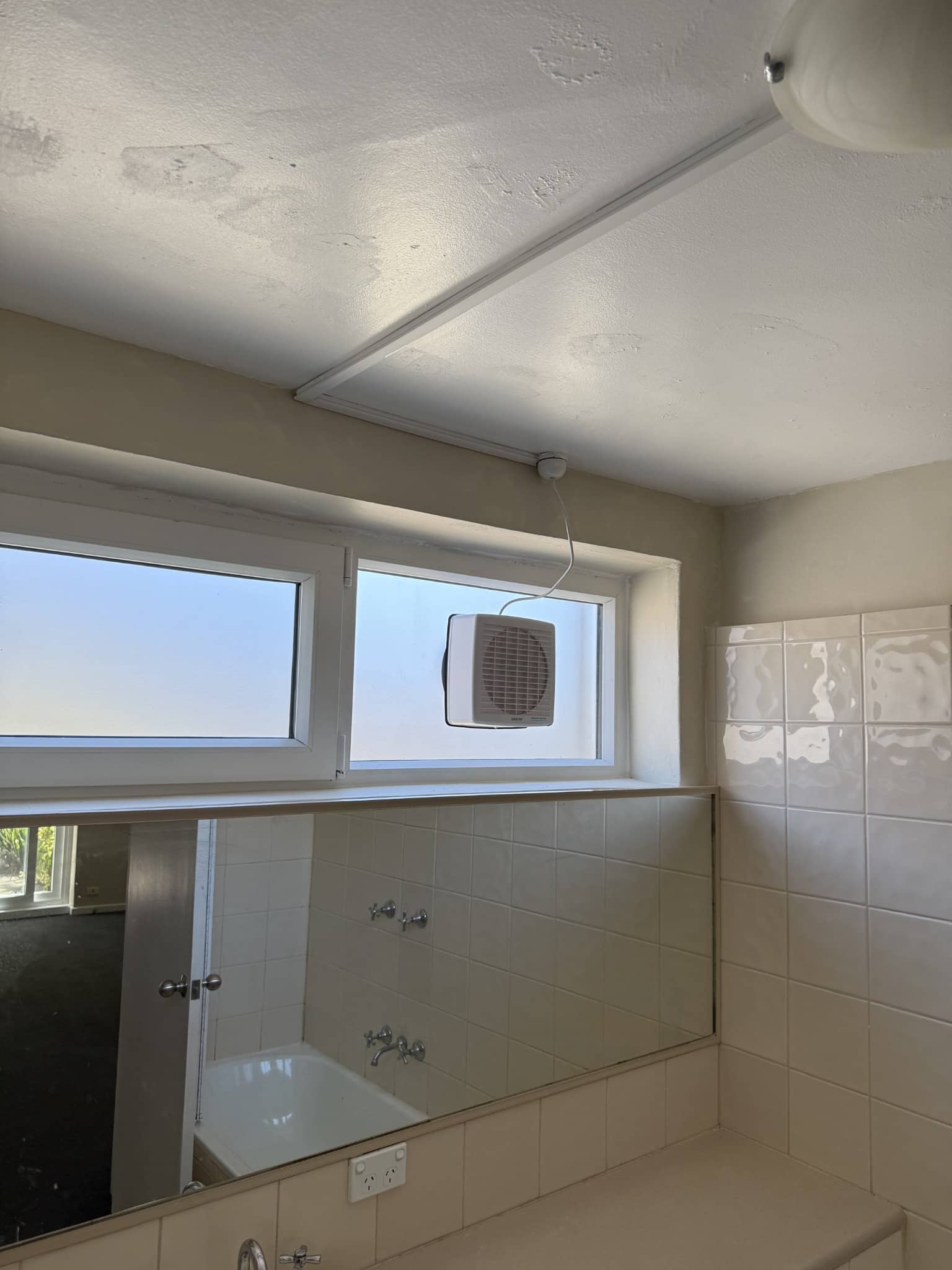 Bathroom uPVC tilt and turn window with frosted glass in Highett Melbourne