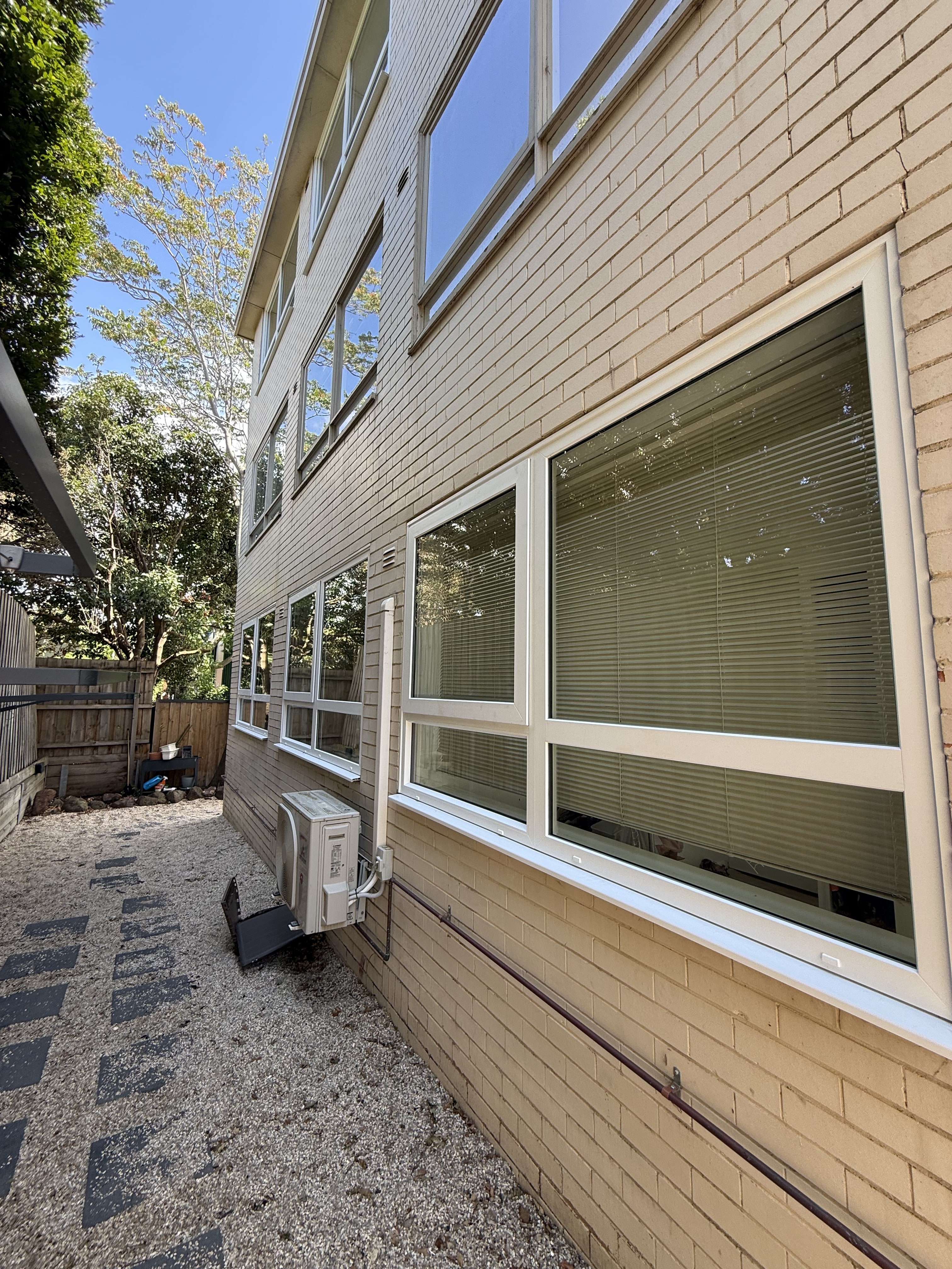 uPVC double glazed windows installed by Windows Republic on a St Kilda apartment building in Melbourne
