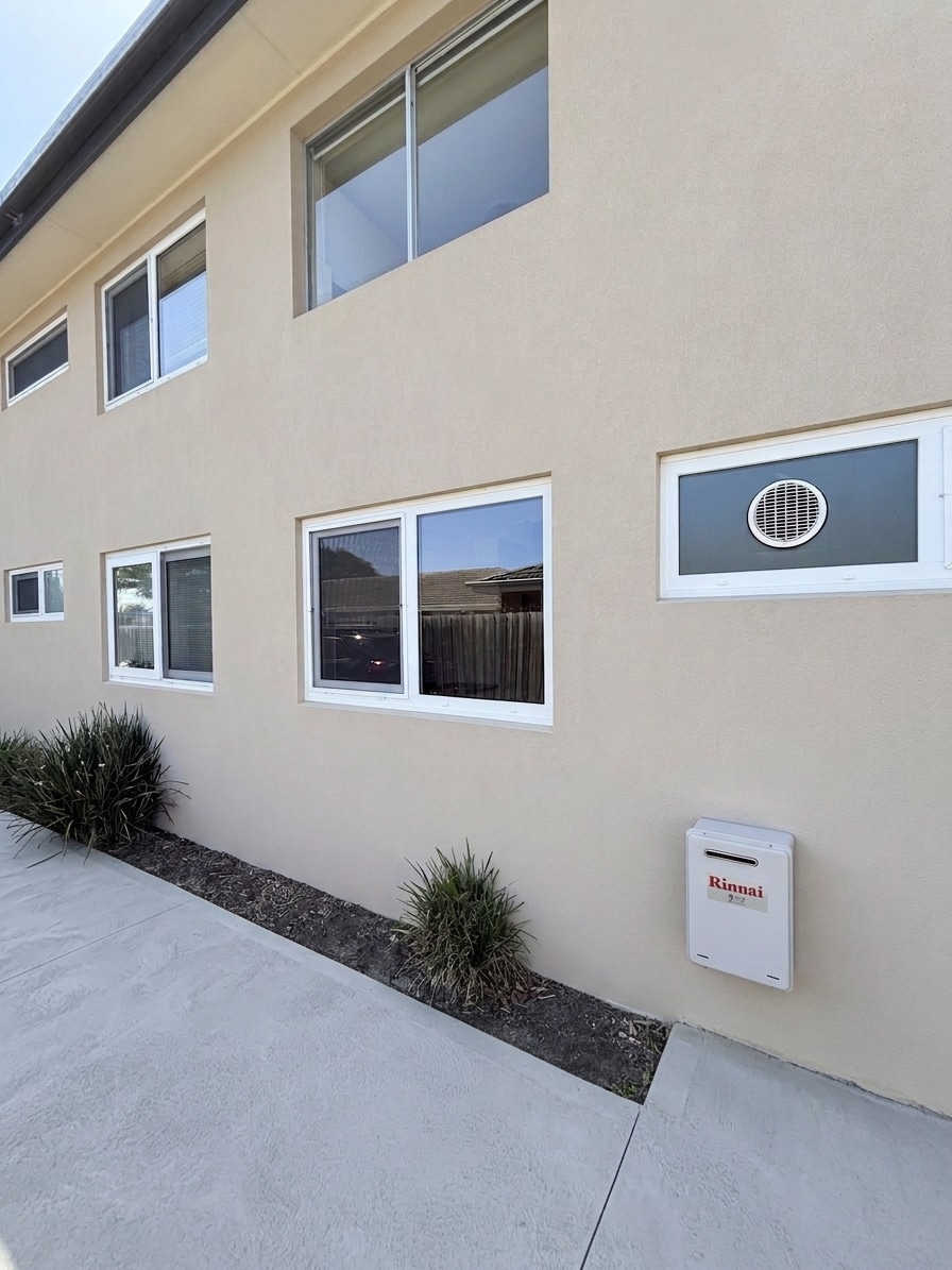 uPVC vs Aluminium double glazed window frames comparison — white uPVC windows installed in Highett, Melbourne